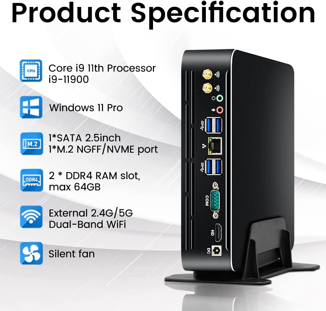 Intel Cpu Core I9 - Partaker Mini PC Intel de 11ª