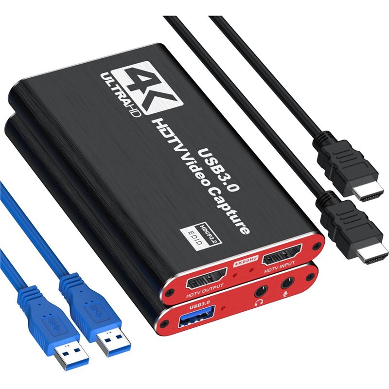 Capture Card 4K Hdmi - Placa de Captura de Vídeo USB