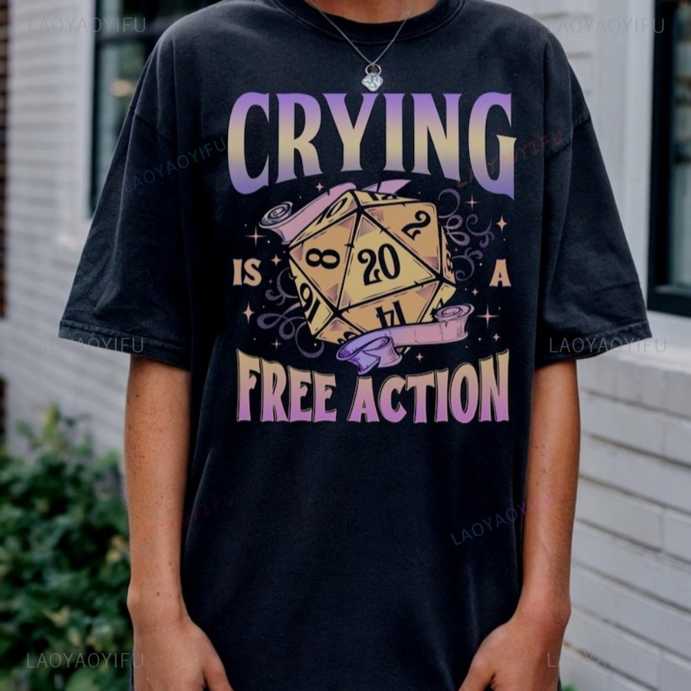 Engraçado dnd chorando é uma a - Esports Gaming Shirts avaliação e preço