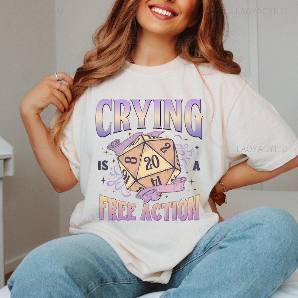 Engraçado dnd chorando é uma a - Esports Gaming Shirts avaliação e preço