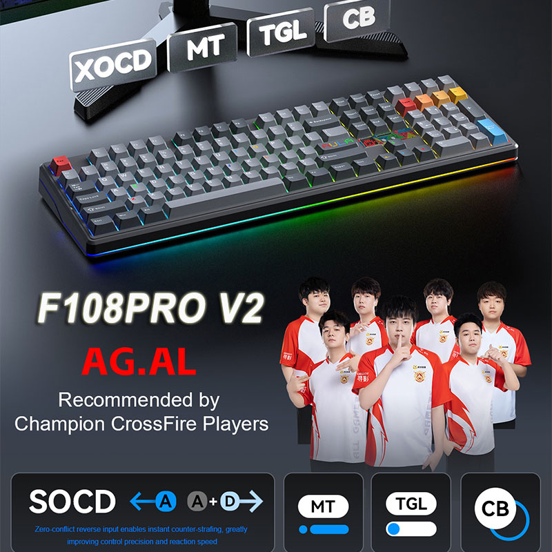 Teclado Mecânico AULA F108 Pro - Esports Gaming Uk avaliação e preço
