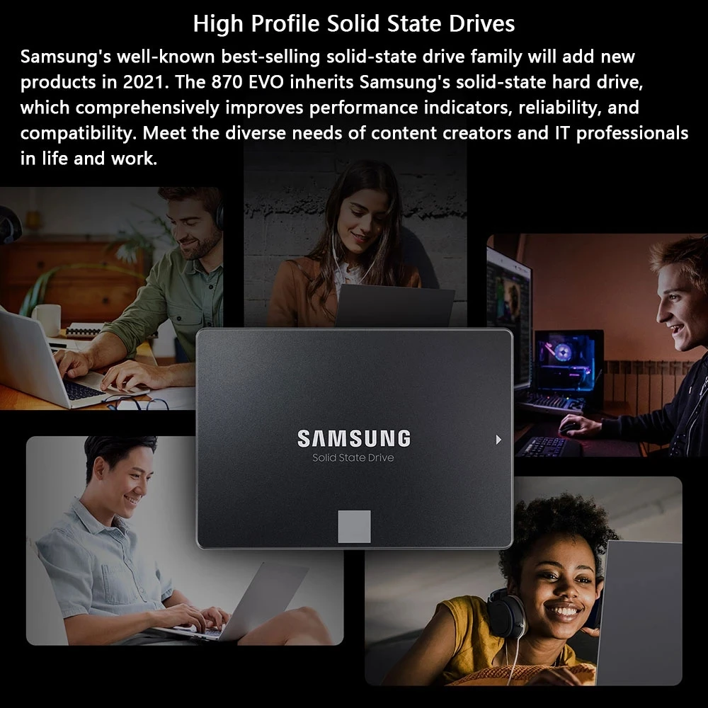 SSD SAMSUNG 870 EVO Disco de E - Samsung Ssd Evo 870 avaliação e preço