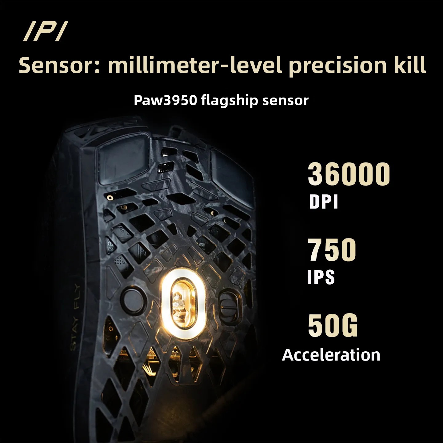 Mouse Gamer IPI STAY FLY Dual  - Esports Gaming Mouse Wireless avaliação e preço