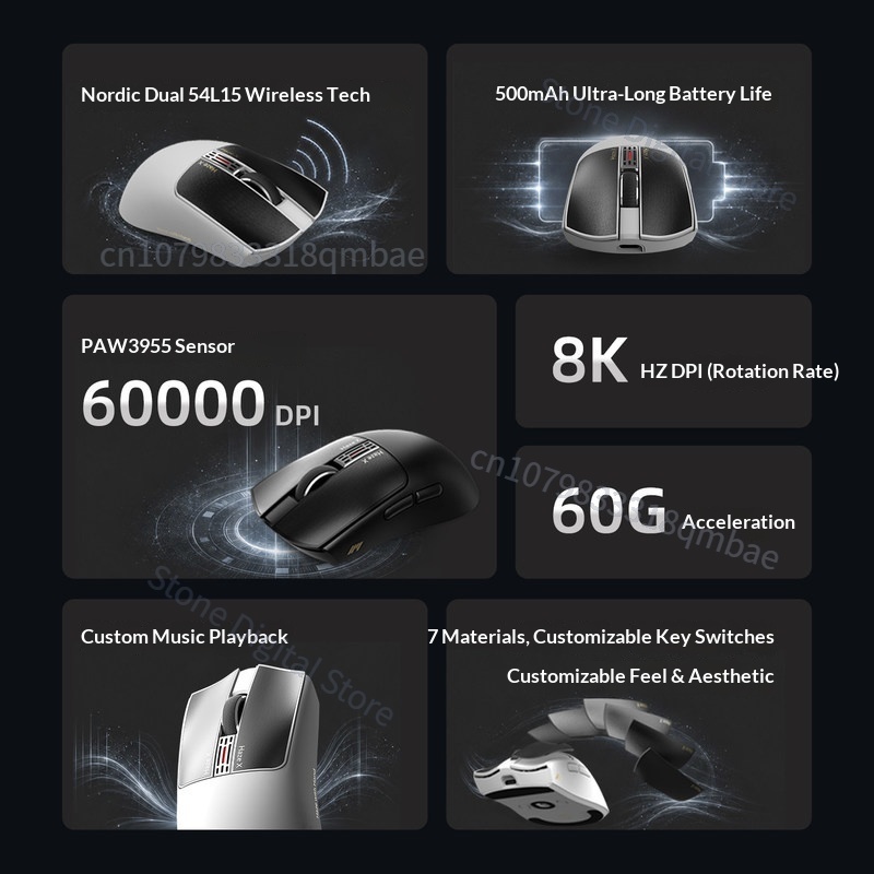 Mouse Gamer Sem Fio IPI HAZEX  - Esports Gaming Mouse Wireless avaliação e preço