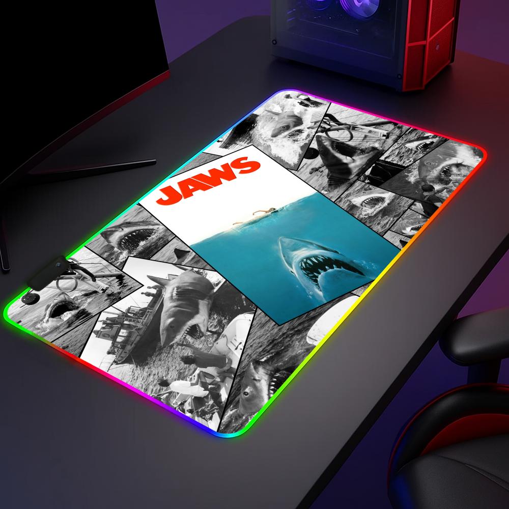 Mouse Pad RGB Jaws Movie Ocean - Mouse Pad Extended Rgb avaliação e preço
