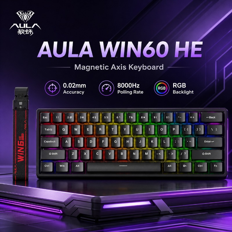 Teclado Gamer AULA WIN60 HE co - Esports Gaming Uk avaliação e preço