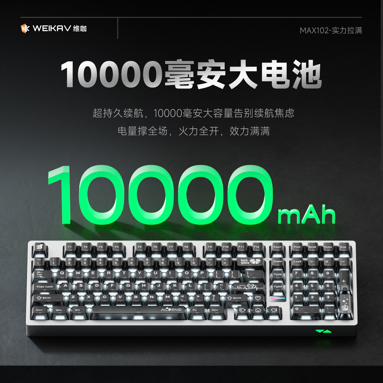 Teclado Mecânico Sem Fio Weika - Gaming Esports Esports avaliação e preço
