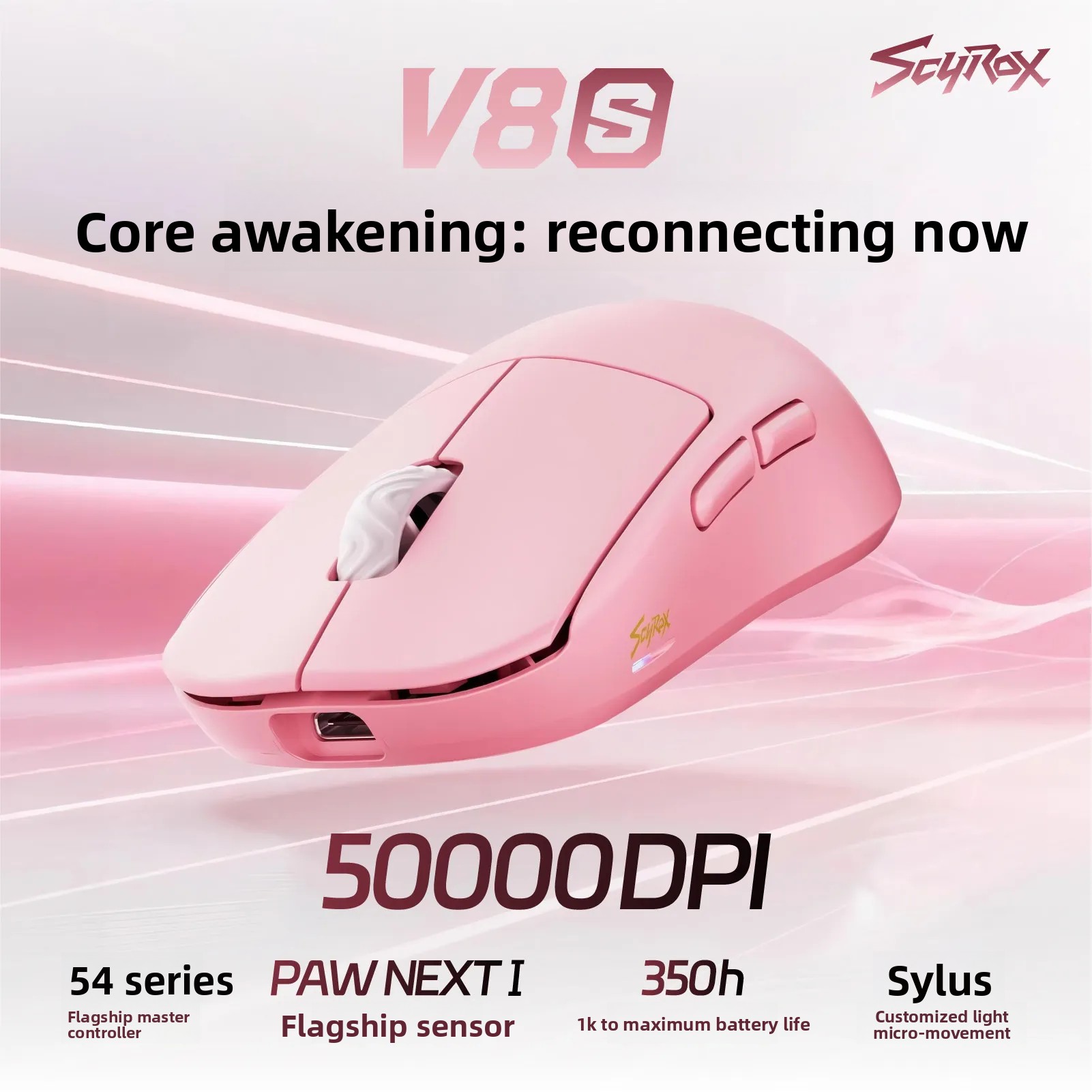 Mouse Sem Fio Leve Scyrox V8s  - Esports Gaming Mouse Wireless avaliação e preço