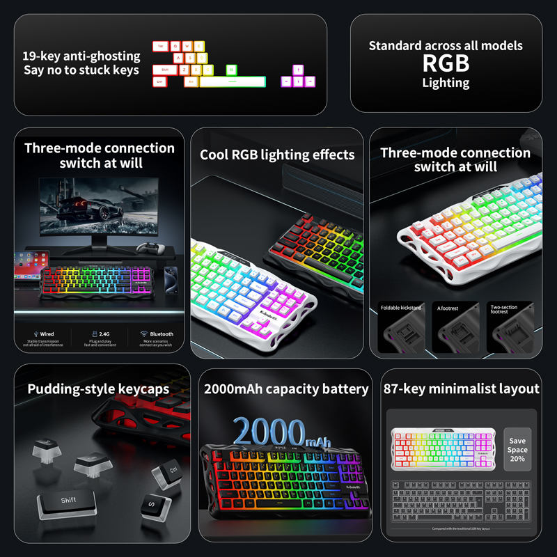Teclado sem fio Bluetooth ksna - Esports Gaming Uk avaliação e preço