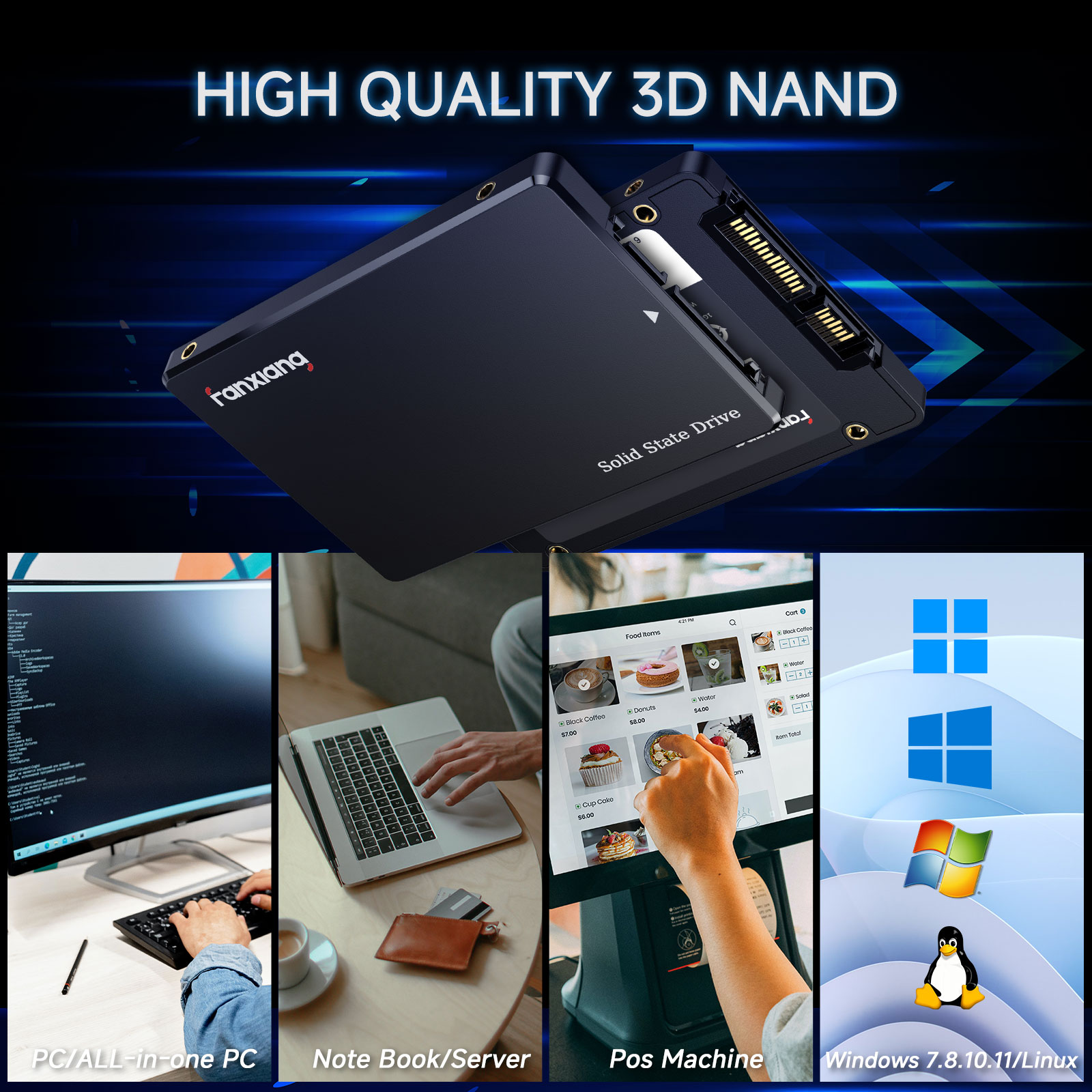 SSD SATA Fanxiang S101Q de 2,5 - Samsung Ssd Evo 870 avaliação e preço