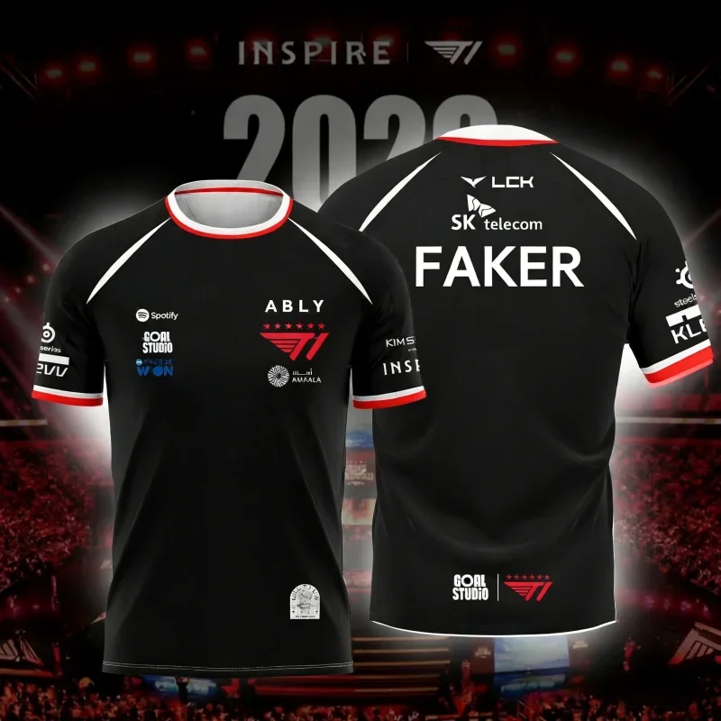 NOVA CAMISA OFICIAL T1 ESPORTS - Esports Gaming Shirts avaliação e preço