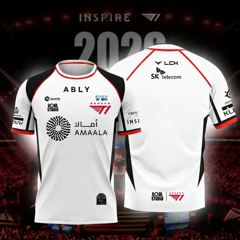 NOVA CAMISA OFICIAL T1 ESPORTS - Esports Gaming Shirts avaliação e preço