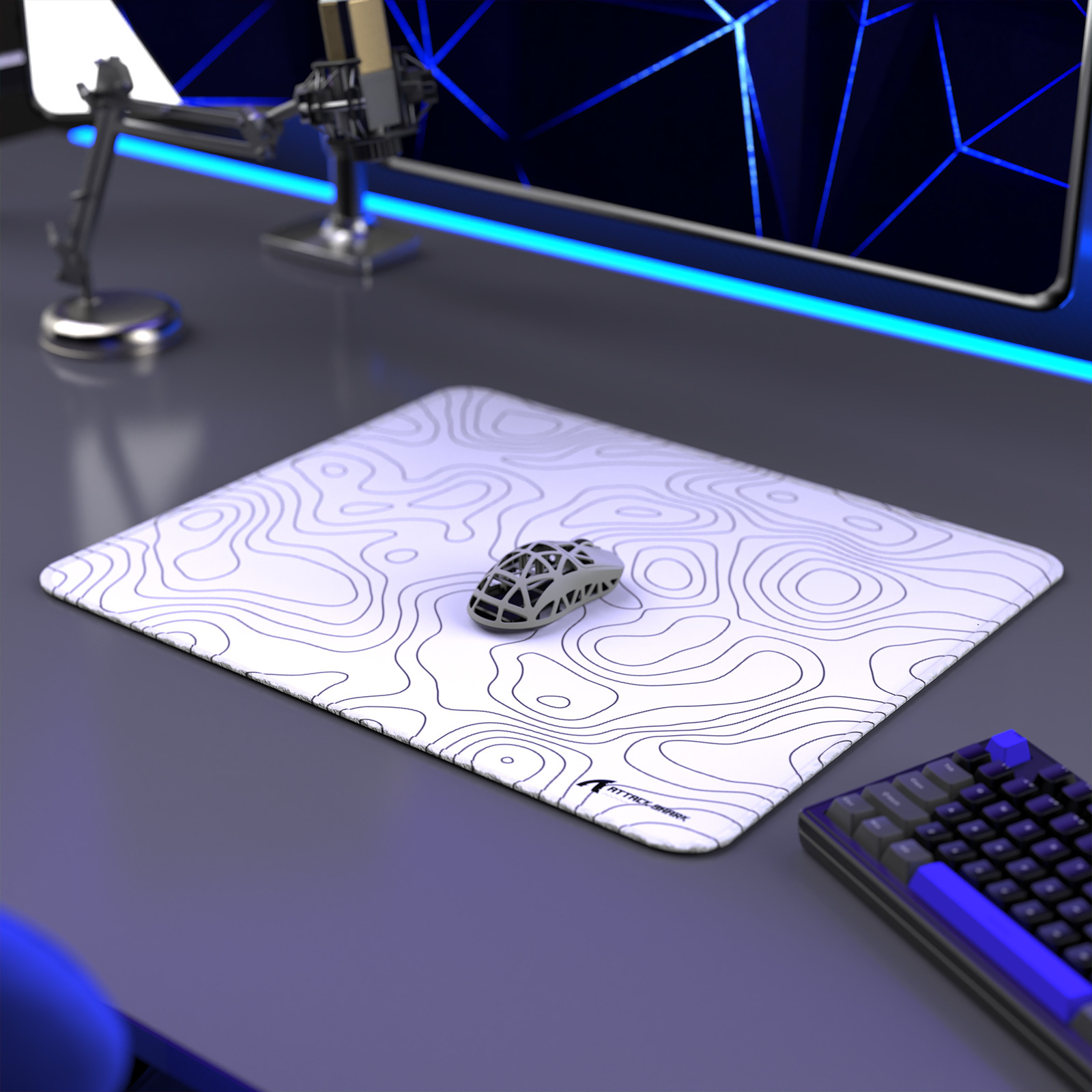 Mouse Pad Gamer Attack Shark C - Esports Gaming Design avaliação e preço