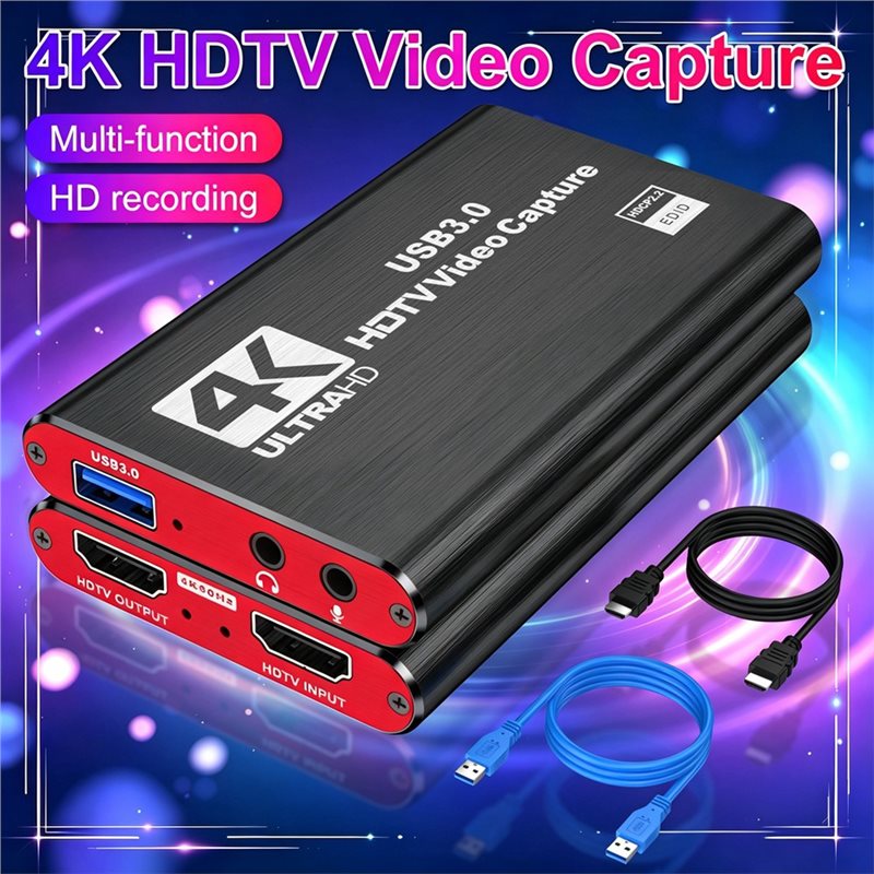 Placa de Captura de Vídeo USB  - Capture Card 4K Hdmi avaliação e preço