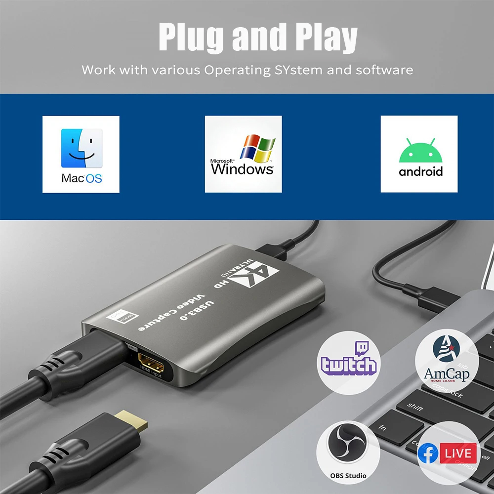 Placa de captura de vídeo comp - Capture Card 4K Hdmi avaliação e preço