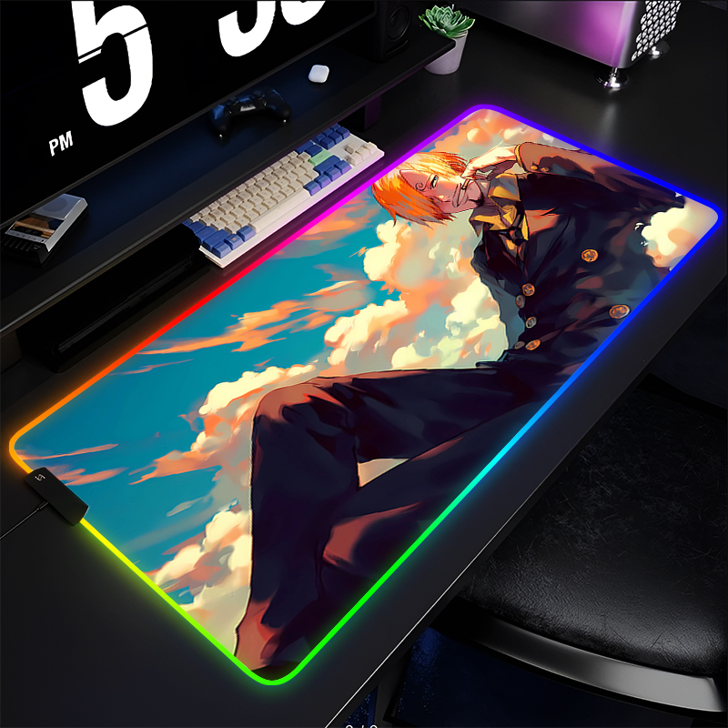 Mousepad RGB Anime One Piece S - Esports Gaming Mouse Pad avaliação e preço