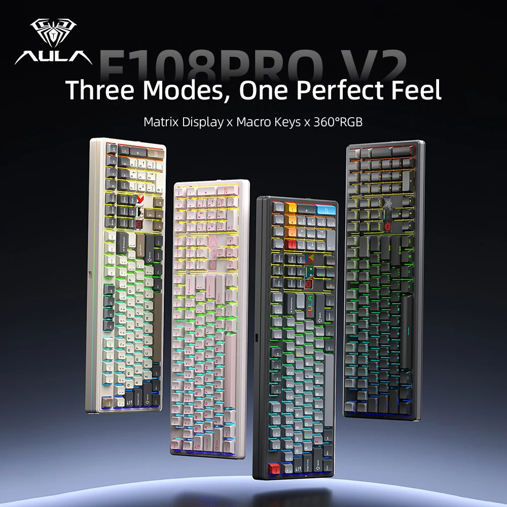 Teclado Mecânico AULA F108 Pro - Esports Gaming Uk avaliação e preço