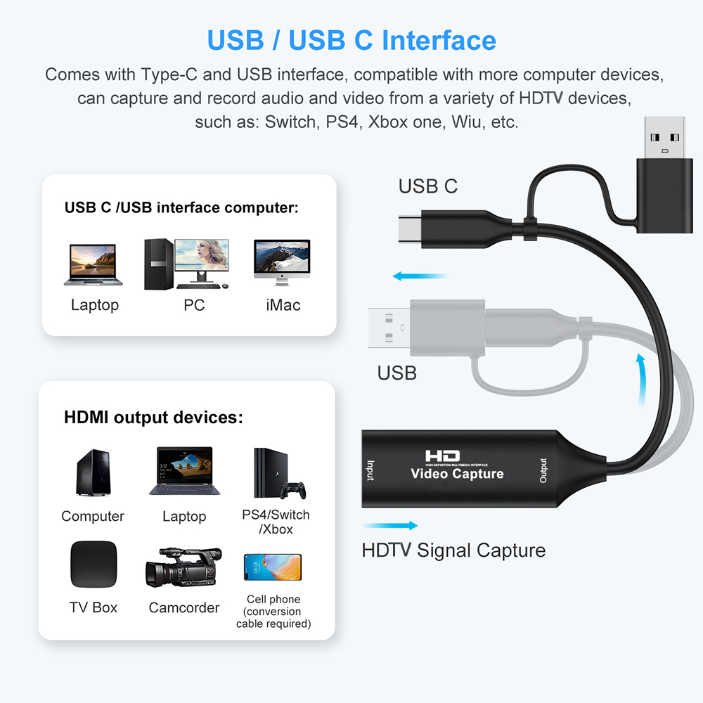 Placa de captura de vídeo usb  - Capture Card 4K Hdmi avaliação e preço
